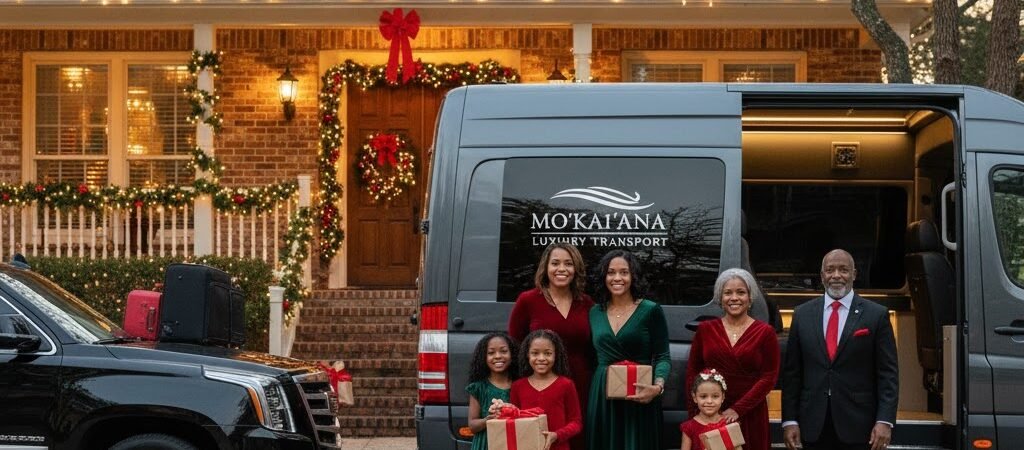 Unwrap Comfort: Houston’s #1 Holiday Luxury Transport (Black Truck & Sprinter)